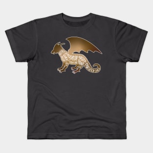 Bronze Dragon - Fantasy Butcher Cuts of Meat Kids T-Shirt